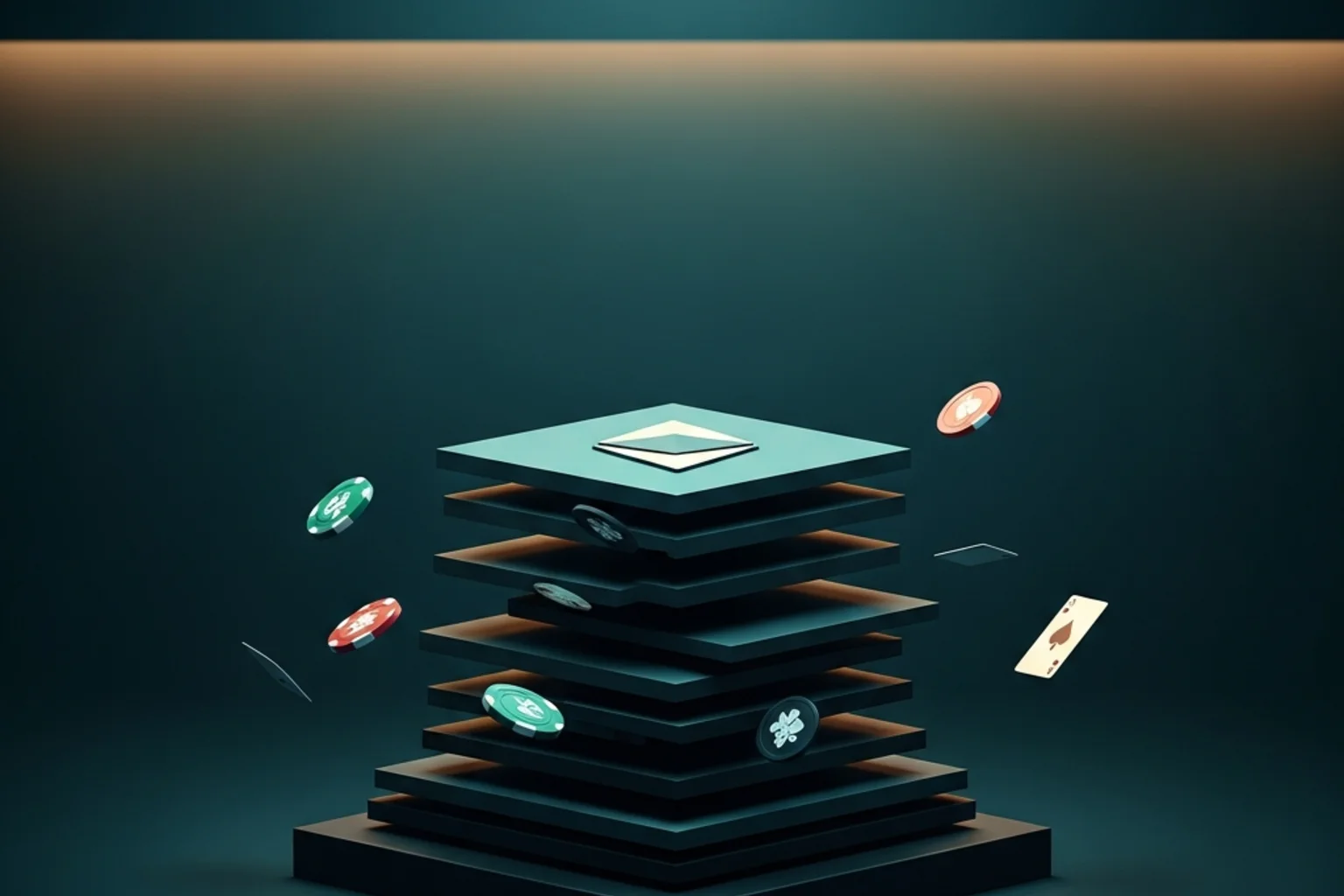 Interfaz abstracta de plataforma de juego cripto recién lanzada